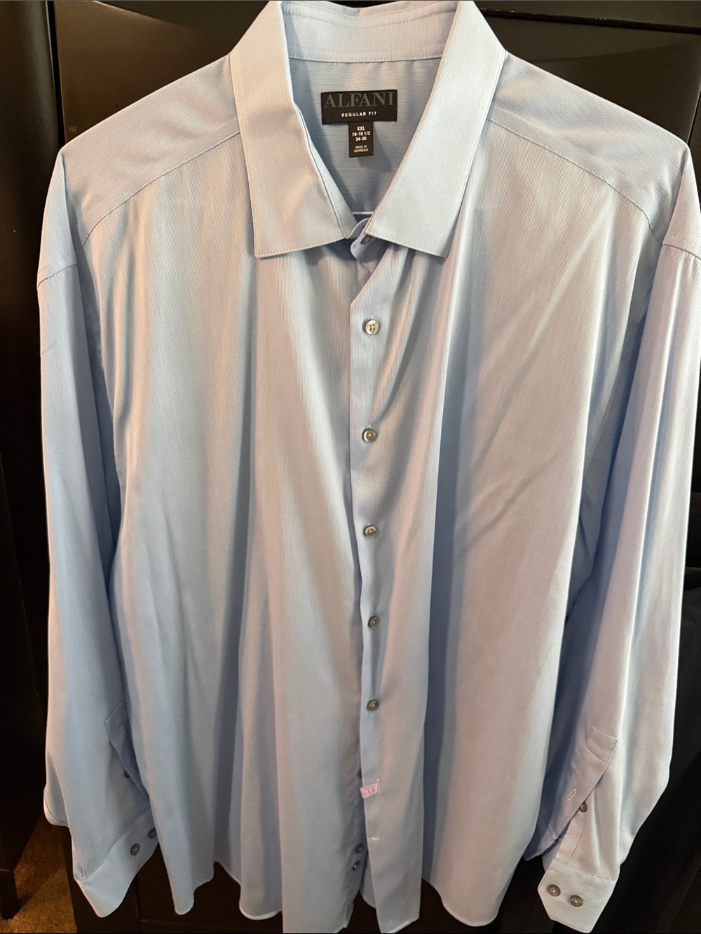 Alfani Men's light Blue Long-Sleeve Dress Shirt XXL